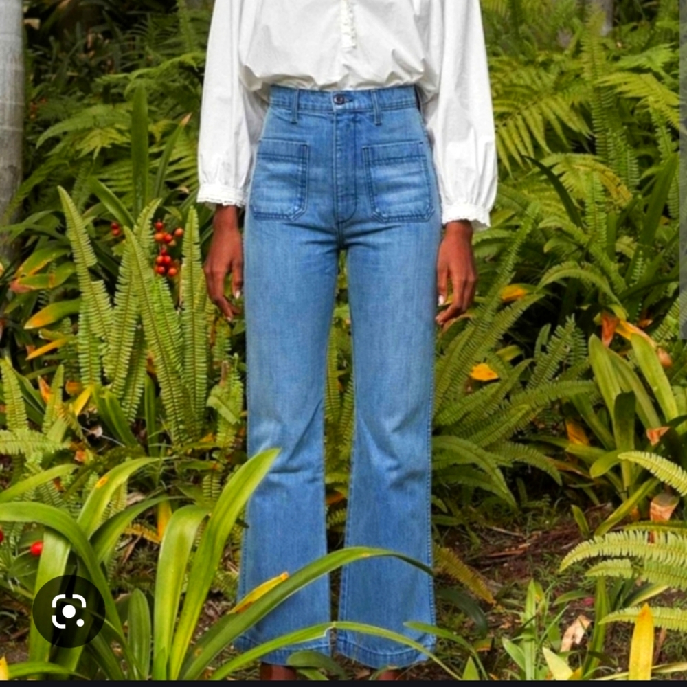 Doen Maritime high rise patch pocket jeans 27